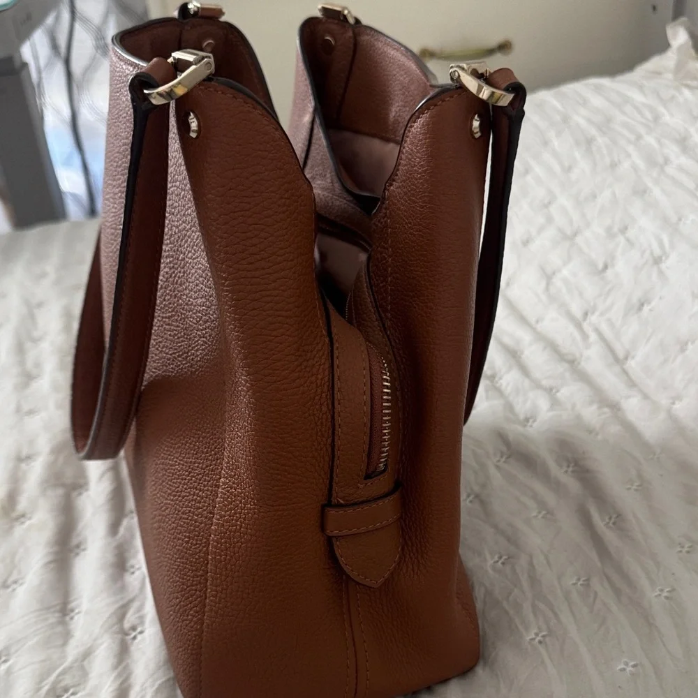 Kate Spade Tan Leather Shoulder Bag - Picture 3 of 6